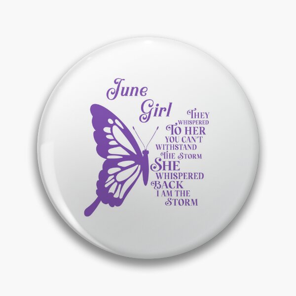 Item preview, June Girl - purple butterfly - they whispered to her you cant withstand the storm designed and sold by EvaAngel.