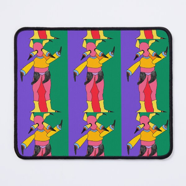 Item preview, Colorized abstract robot monster drawing  designed and sold by Carré Comme Orange.