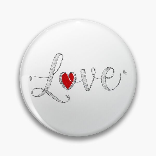 Item preview, Heartfelt Affection: 'Love' Script Tee with Elegant Flourishes designed and sold by podekom.