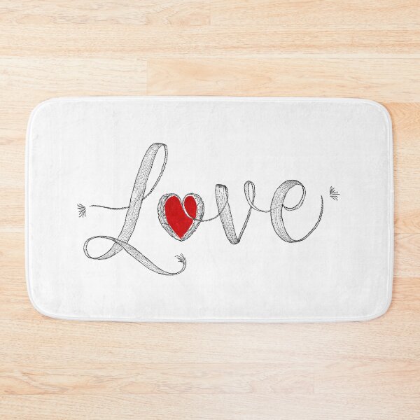 Item preview, Heartfelt Affection: 'Love' Script Tee with Elegant Flourishes designed and sold by podekom.