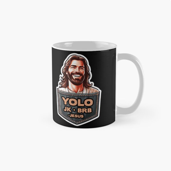 Item preview, YOLO JK BRB Jesus designed and sold by plushism.