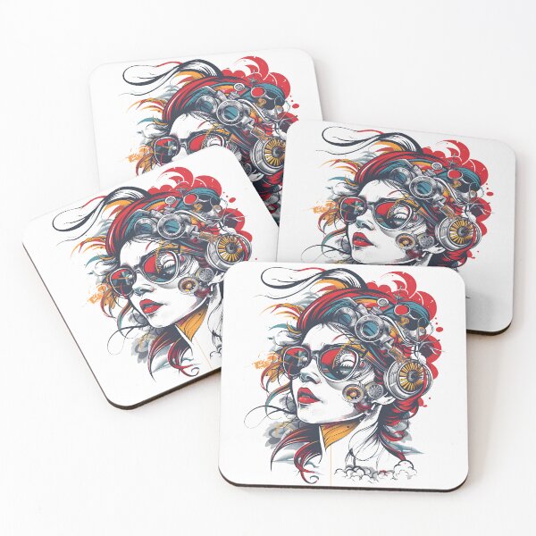 Item preview, Steampunk Abstract Woman designed and sold by slemfiskz.