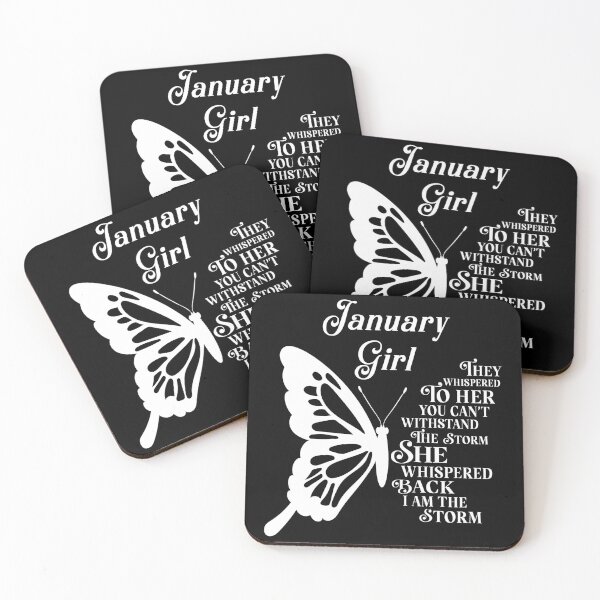 Item preview, January Girl - white butterfly - they whispered to her you cant withstand the storm designed and sold by EvaAngel.