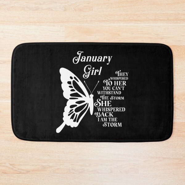 Item preview, January Girl - white butterfly - they whispered to her you cant withstand the storm designed and sold by EvaAngel.