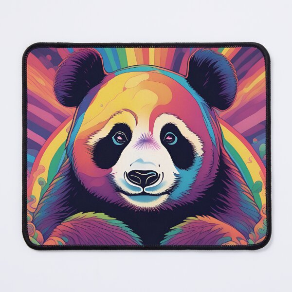 Item preview, Psychedelic panda designed and sold by RiffZoom.