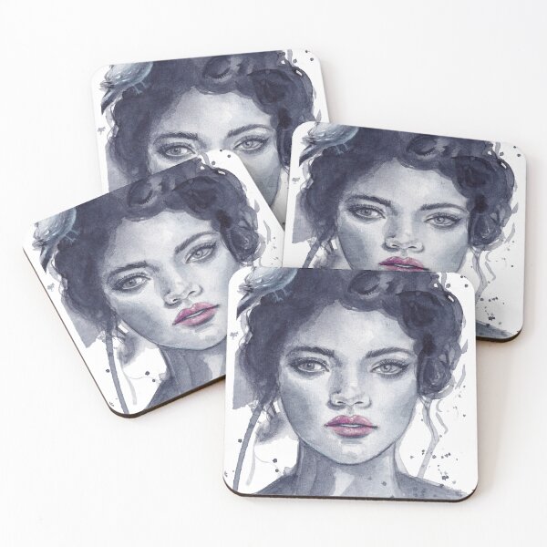 Item preview, Payne's Grey Girl's Portrait designed and sold by AnaFilipa.