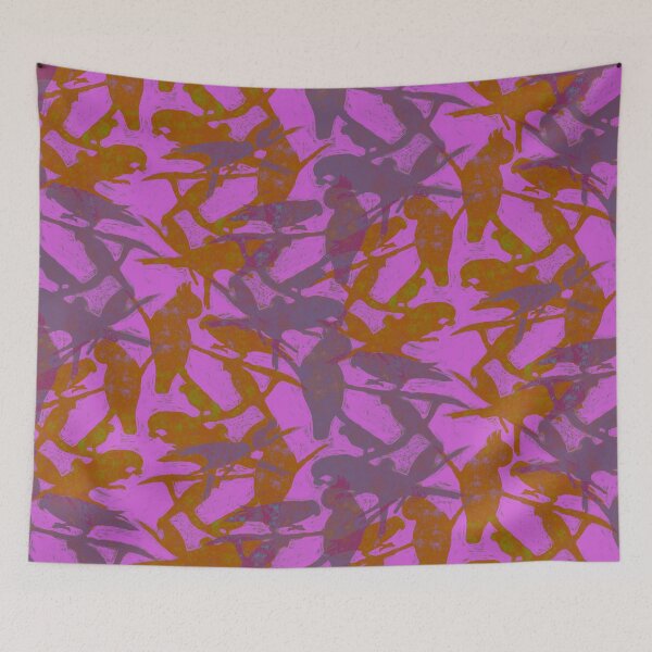 Item preview, Avian Dreamscape - Retro Fuchshia Fusion designed and sold by lisadetata.