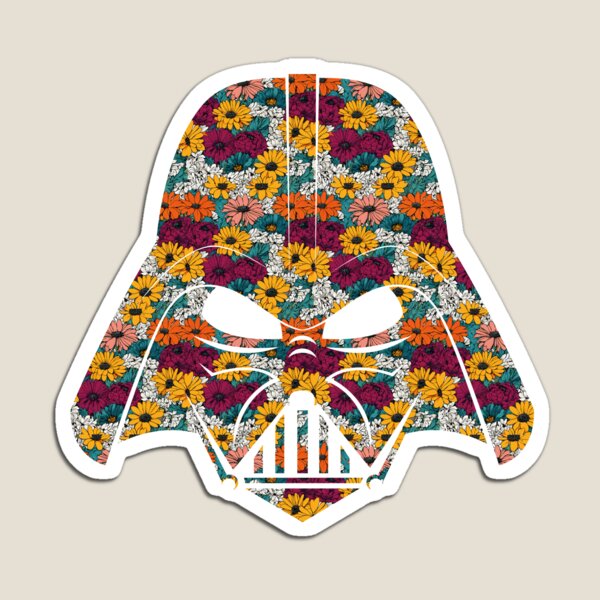 Vista previa del artículo con la obra «Flor de Darth Vader», diseñado y vendido por BombShop36.