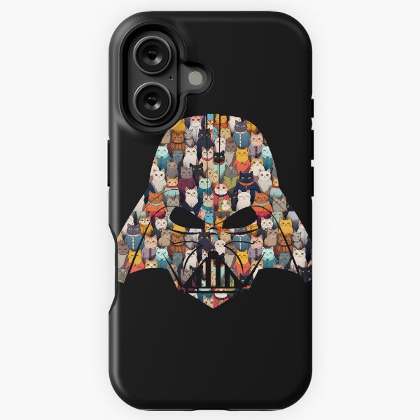 Vista previa del artículo con la obra «Gato Darth Vader», diseñado y vendido por BombShop36.