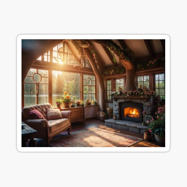 Item preview, Granny’s Magical Fairy Cottage Hearth designed and sold by BlareBlare.