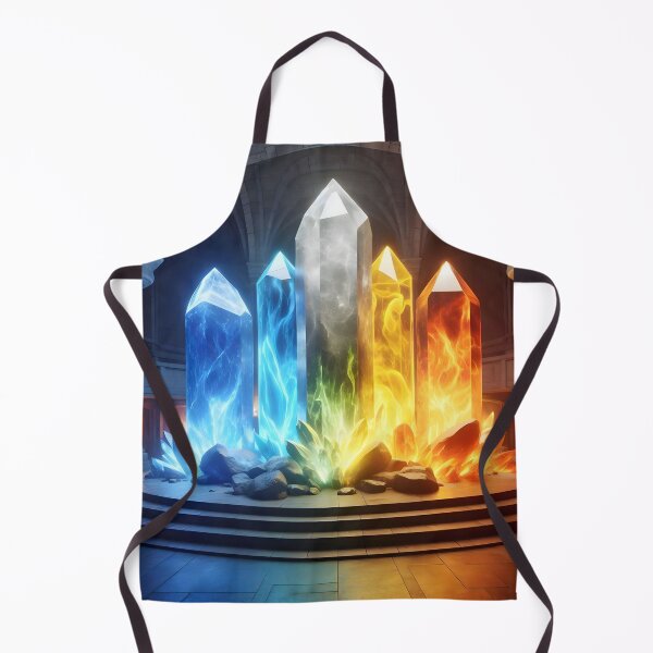 Item preview, Stunning temple graphic with colored crystals of the 4 elements - mystical and serene! designed and sold by PandaTShirtShop.