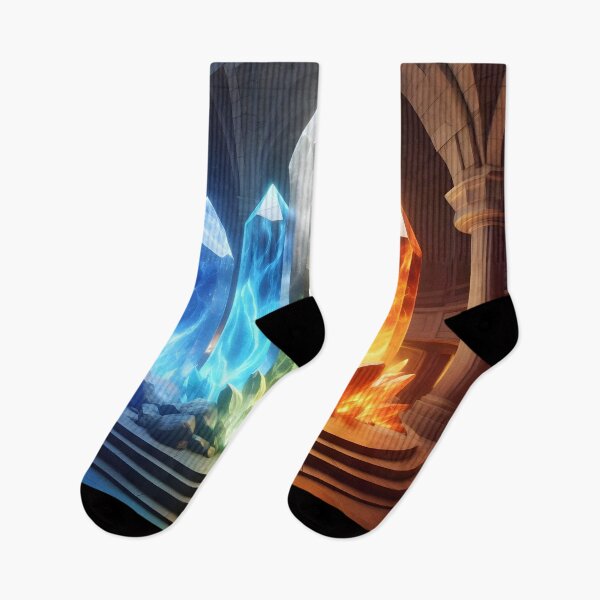 Item preview, Stunning temple graphic with colored crystals of the 4 elements - mystical and serene! designed and sold by PandaTShirtShop.