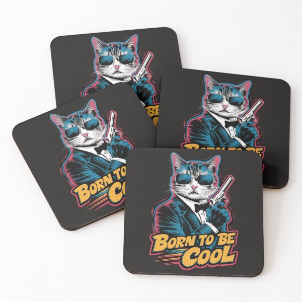 Item preview, Cat - Born to be cool designed and sold by 123ks.