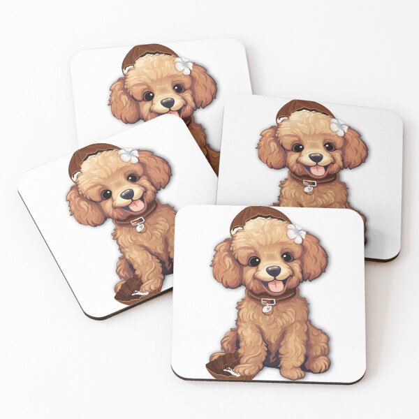 Item preview, Sweet retro coconut puppy designed and sold by Hen-C-Art.