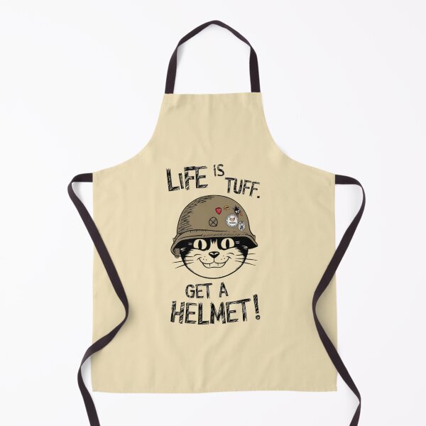 Item preview, Cat - Life is tuff. Get a helmet! designed and sold by 123ks.