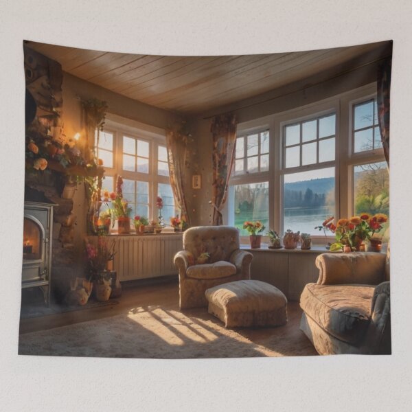 Item preview, Fairy Granny’s Cottage Fireside designed and sold by BlareBlare.