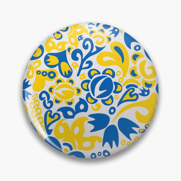 Item preview, Ukrainian flag colors and transparent folklore pattern designed and sold by CutieBlue.