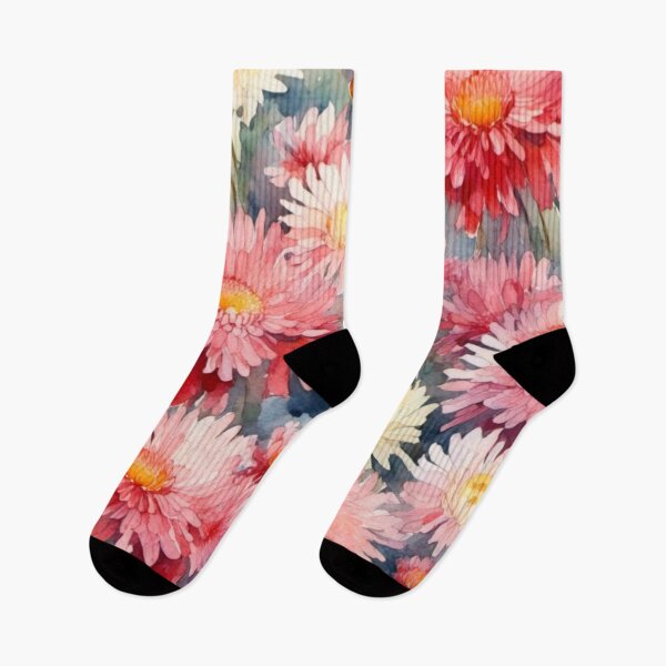 Artikelvorschau, Aquarell Chrysanthemenblüten entworfen und verkauft von BeeTheArtCo.