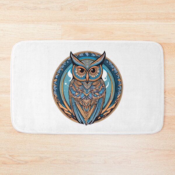 Item preview, Nordic Owl Nattens Viska Whisper of the Night Traditional Stylized Graphic Art designed and sold by dcohea.