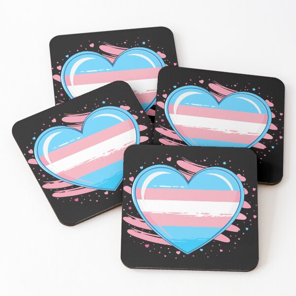 Item preview, Transgender Pride Flag Heart Design designed and sold by PrideFlagMerch.