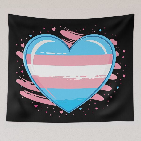 Item preview, Transgender Pride Flag Heart Design designed and sold by PrideFlagMerch.