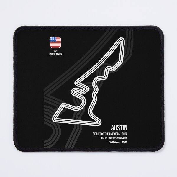 Item preview, Austin Race Track (B&W)  designed and sold by Mariel  Toigo.