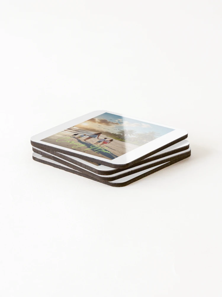 Thumbnail 4 of 5, Coasters (Set of 4), Caring Mom designed and sold by Zha-Zha Designs.