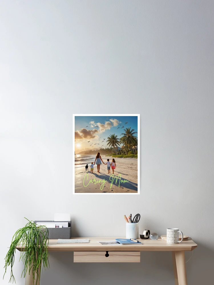 Thumbnail 2 of 3, Poster, Caring Mom designed and sold by Zha-Zha Designs.