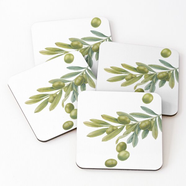 Item preview, Watercolor green olive branch designed and sold by Ekaterina Glazkova.