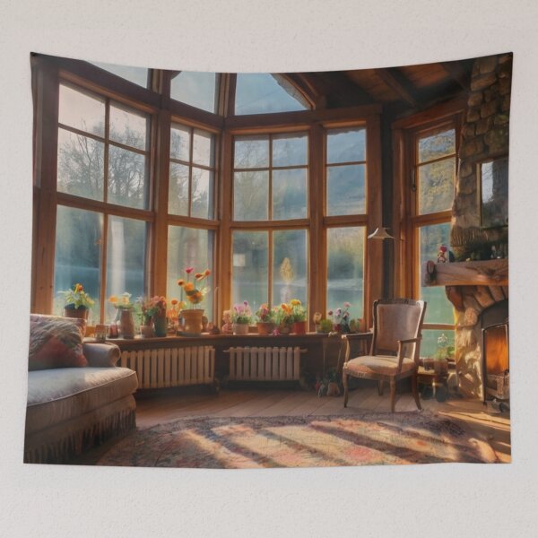 Item preview, Fairy Granny's Cozy Cottage Living Room designed and sold by BlareBlare.