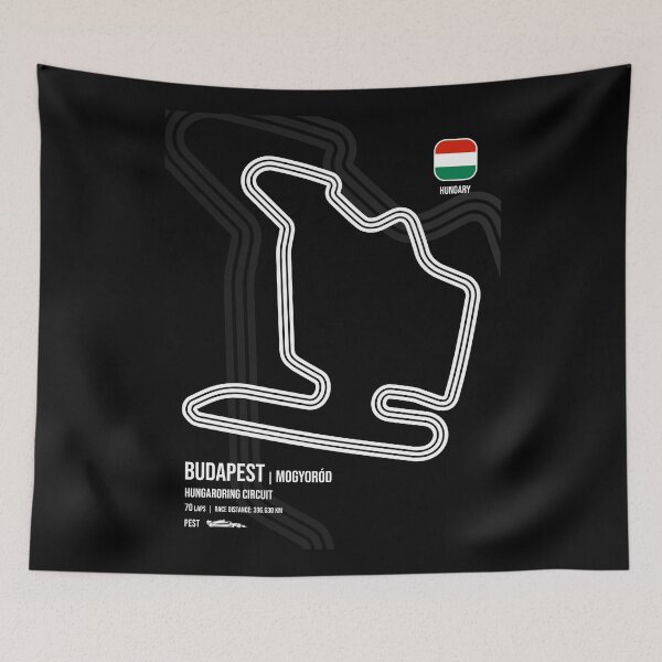 Item preview, Budapest Race Track (B&W) designed and sold by Mariel  Toigo.