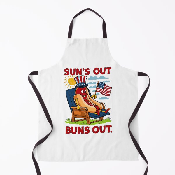 Item preview, suns out buns out 4th of july independence day hot dog BBQ USA designed and sold by w1ckerman.