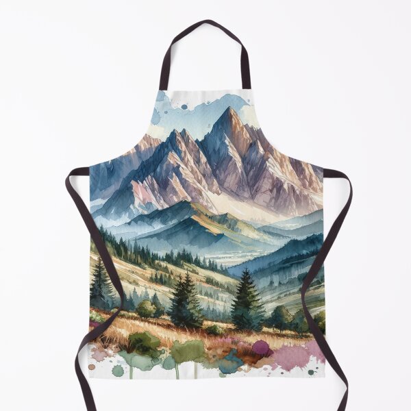 Item preview, Splendid mountain range in watercolor designed and sold by cj-digital.