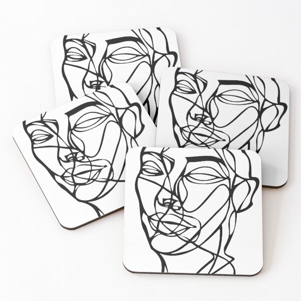 Item preview, Face Abstract Line Art  designed and sold by sheprint.