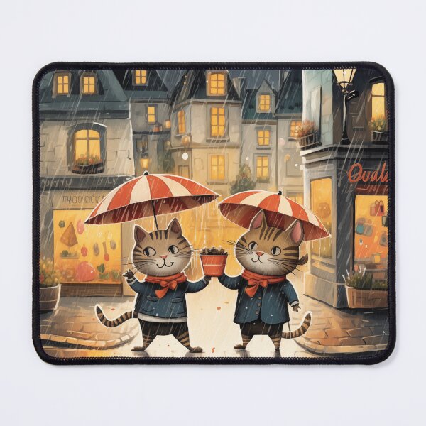 Item preview, Cats Playing In The Rain In Paris designed and sold by Rtymer.