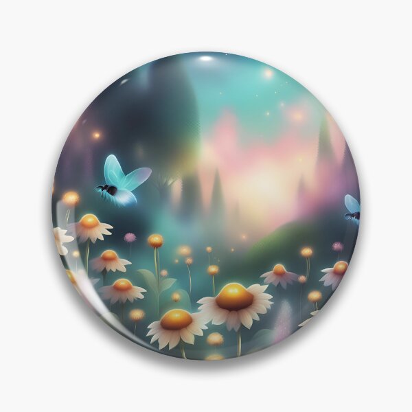 Item preview, Magical Forest Garden with Butterflies and Bees, Enchanting Nature Design for Garden Lovers, Beautiful Floral and Wildlife Art designed and sold by SwordScripts.
