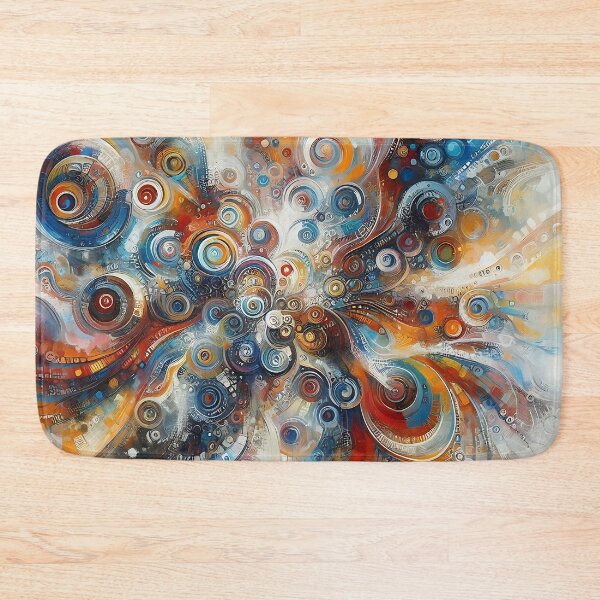 Item preview, a colorful, harmonious pattern with round shapes designed and sold by bernhagen.