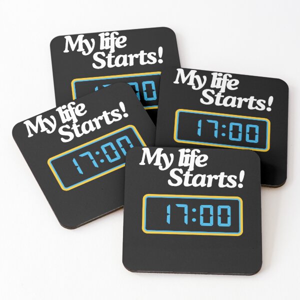 Item preview, My life starts 17:00 designed and sold by momofeelings.