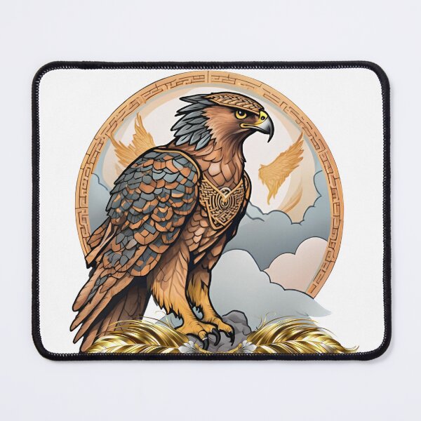 Item preview, Nordic Hawk Valfangr Hunter of the Slain Traditional Stylized Graphic Art designed and sold by dcohea.