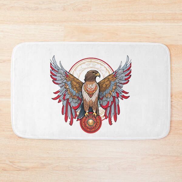 Item preview, Nordic Hawk Valfangr Hunter of the Slain Traditional Stylized Graphic Art designed and sold by dcohea.
