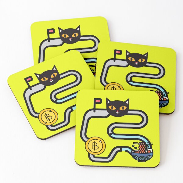 Item preview, Bitcoin Cat and Ramen Journey designed and sold by Teeverva Studio.