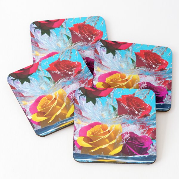 Item preview, Colorful Rose Flower, Water Color Splash designed and sold by HAKKI ARSLAN.