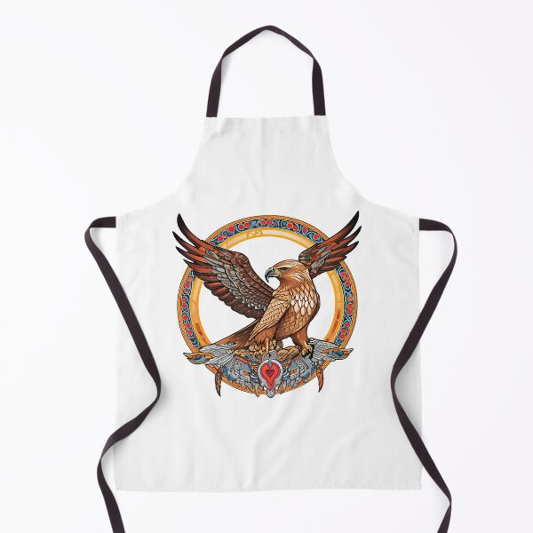 Item preview, Nordic Hawk Valfangr Hunter of the Slain Traditional Stylized Graphic Art designed and sold by dcohea.