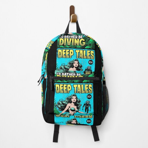 Item preview, Funny Diver Deep Tales Mermaid Scuba Diving Vintage Comic designed and sold by GrandeDuc.