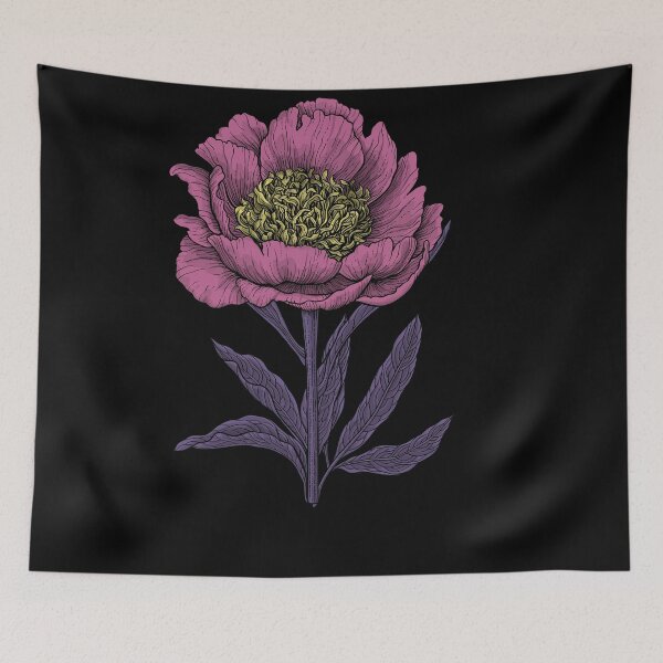 Item preview, Peony flower in magenta and purple designed and sold by Katerina Mitkova Kirilova.