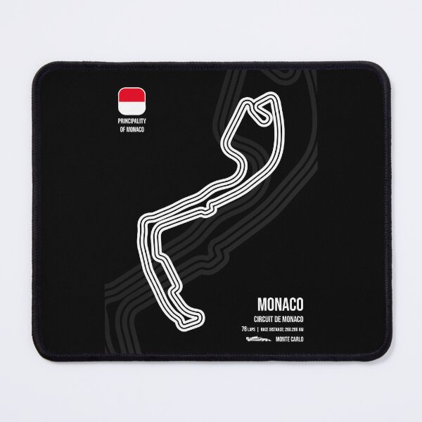 Item preview, Monte Carlo Race Track (B&W) designed and sold by Mariel  Toigo.