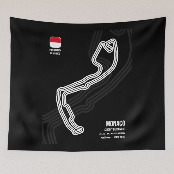 Item preview, Monte Carlo Race Track (B&W) designed and sold by Mariel  Toigo.