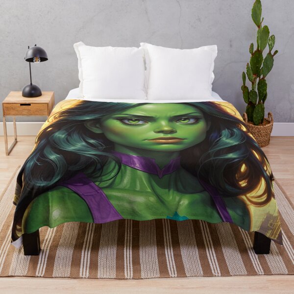 Item preview, Green Anime Mutant Alien Superhero Girl designed and sold by TheArtOfPat.