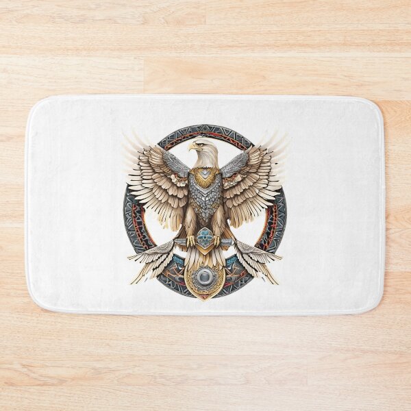 Item preview, Nordic Eagle Hrafnaugur Raven Eyed Traditional Stylized Graphic Art designed and sold by dcohea.