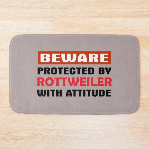 Item preview, Beware Protected by Rottweiler With Attitude designed and sold by 123ks.